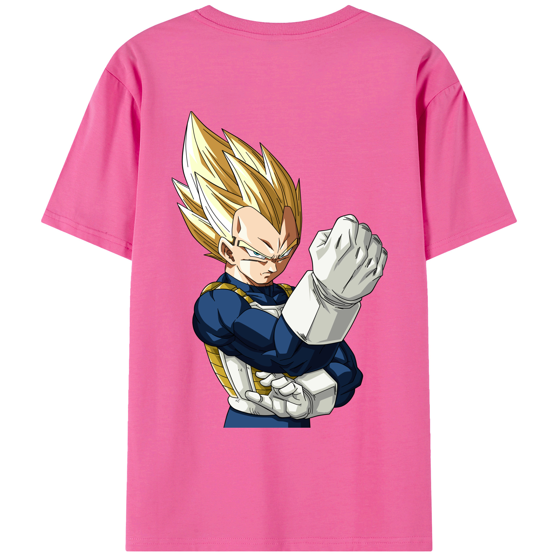 （画像用） ドラゴンボール ベジータ四世（Bejīta Yonsei）DRAGON BALL Vegeta IV レディース半袖Tシャツ(バックプリント)